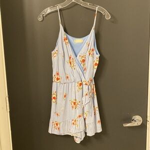 Altar’d State Baby Blue Floral Romper